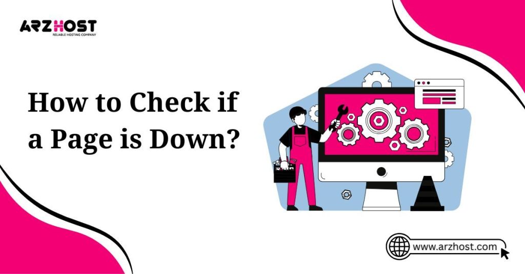 how to check if a page is down