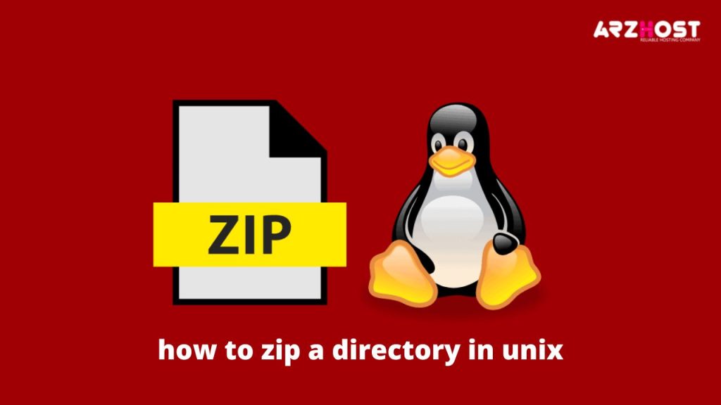 how to zip a directory in unix