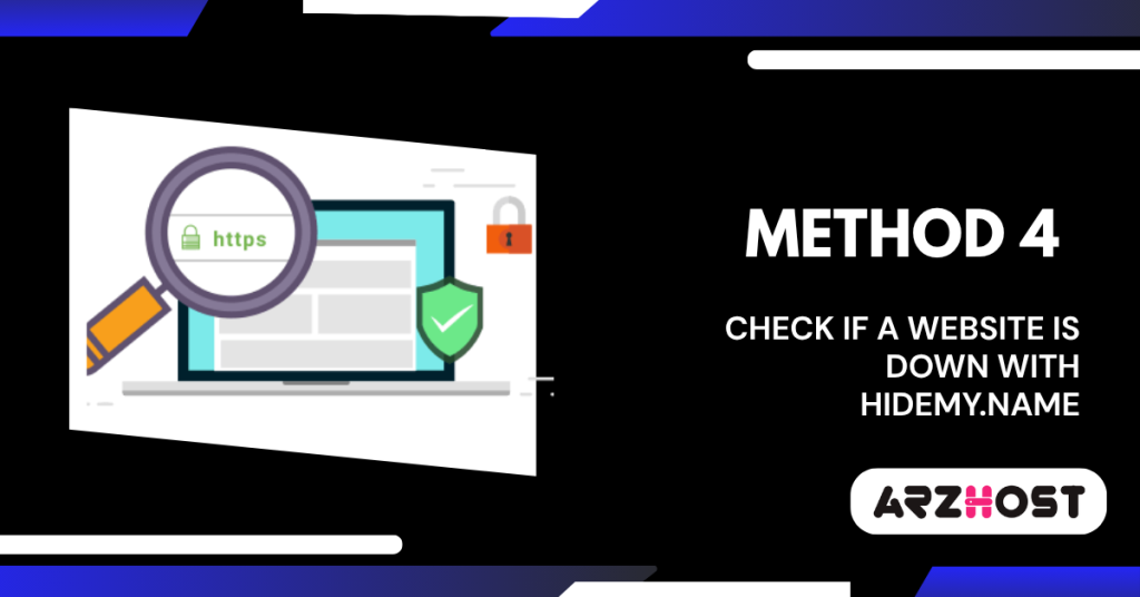 Method 4 — Check if a Website Is Down with HideMy.name