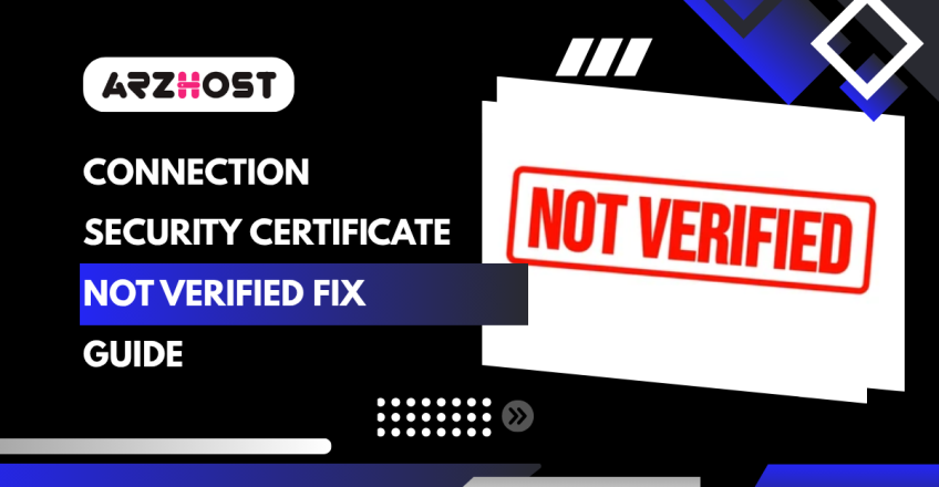 Security Certificate Cannot Be Verified Error