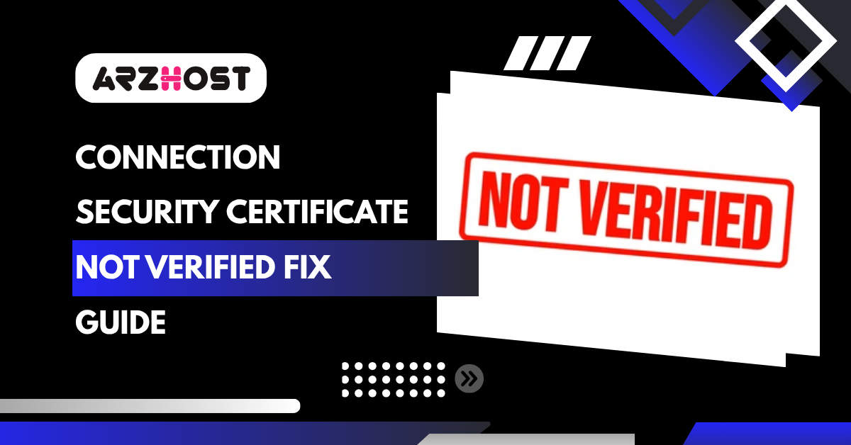 Security Certificate Cannot Be Verified Error