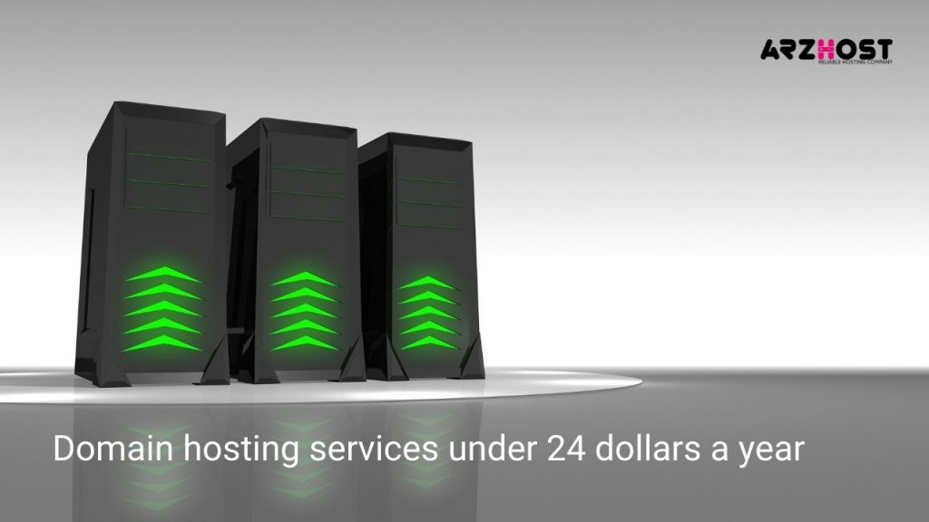 Domain hosting services under 24 dollars a year