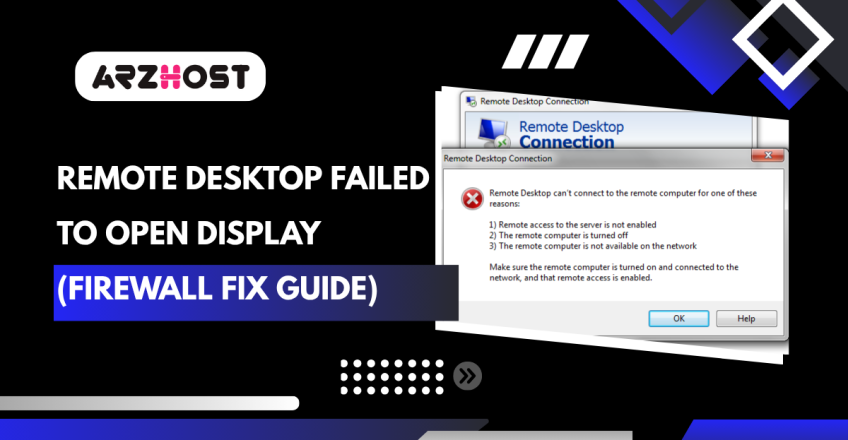 Fix Remote Desktop Display Error Firewall Issue