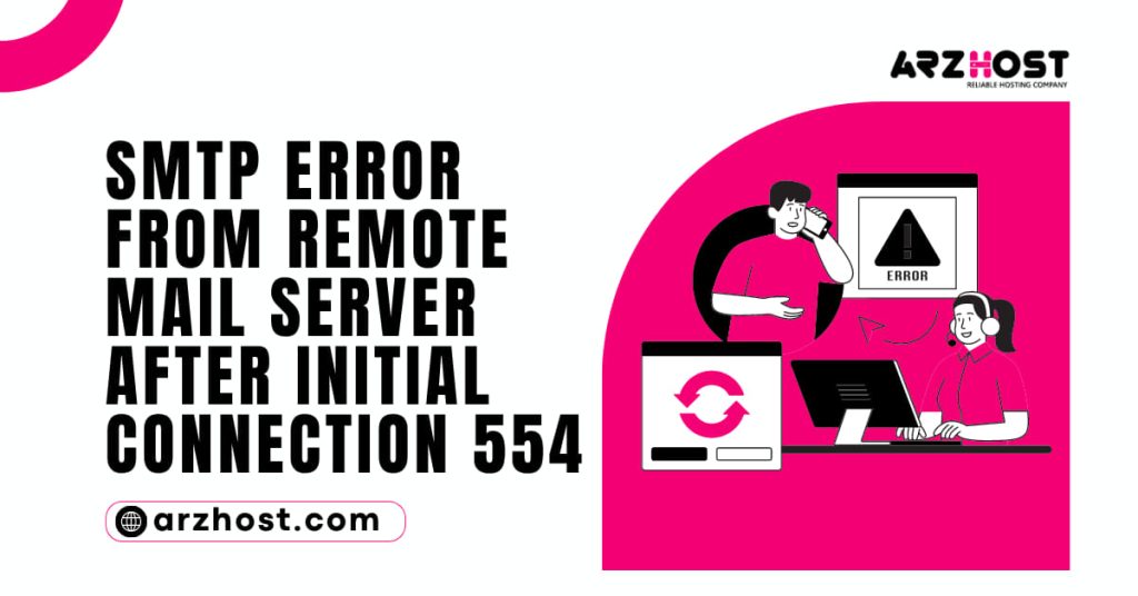 SMTP Error from Remote Mail Server After Initial Connection 554 1