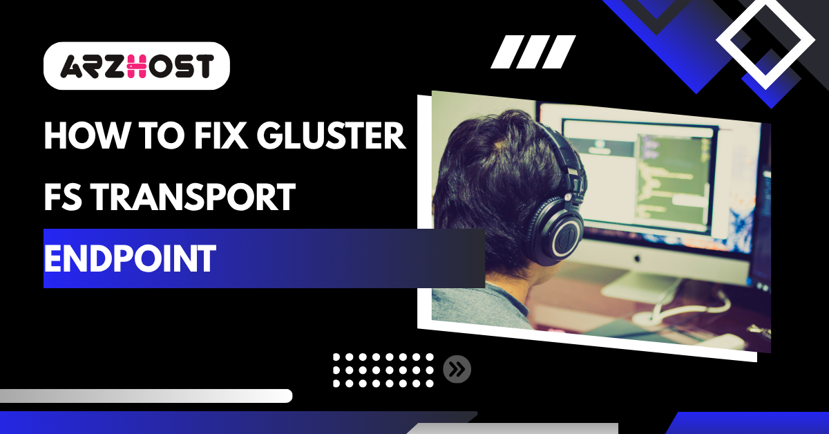 how to fix gluster fs transport endpoint