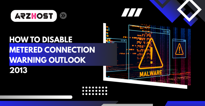how to disable metered connection warning outlook 2013