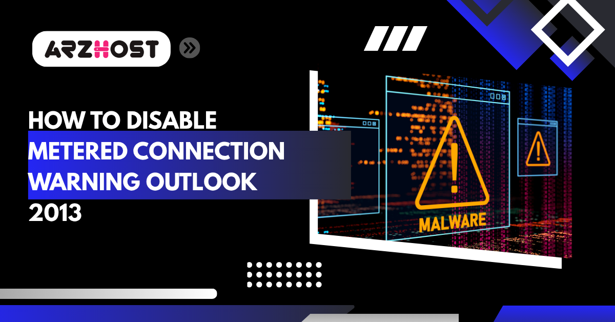 how to disable metered connection warning outlook 2013