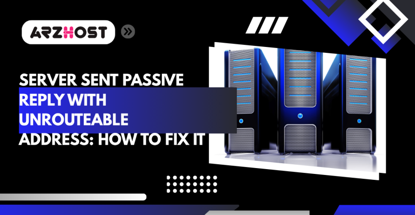 server sent passive reply with unrouteable address how to fix it