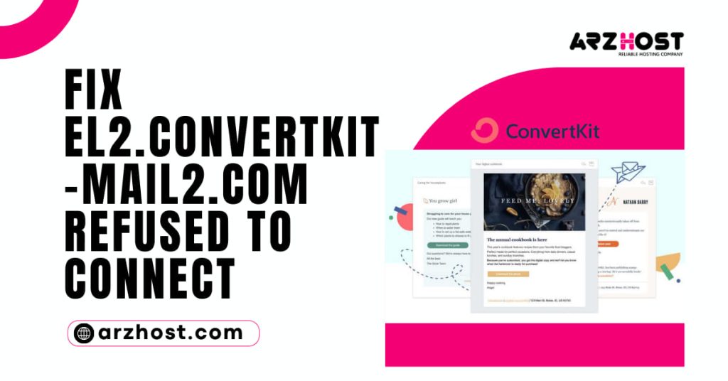 Fix El2.convertkit mail2.com Refused to Connect