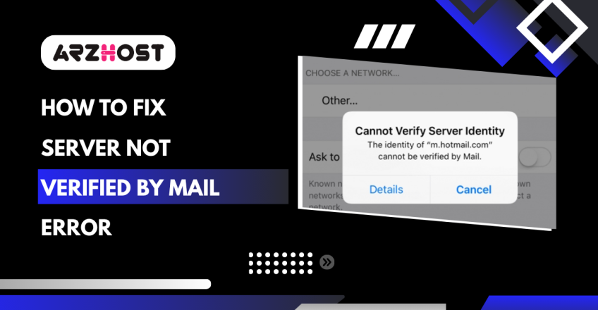 How to Fix Server Not Verified by Mail Error