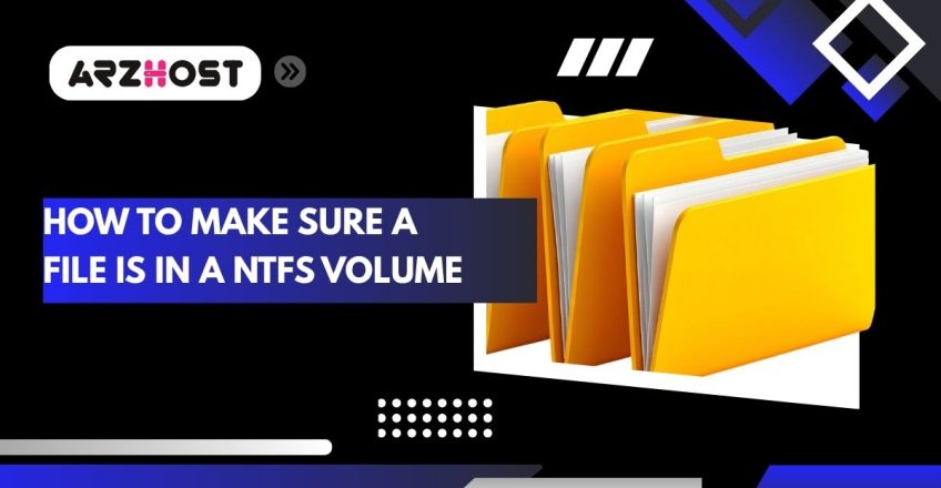 how to make sure a file in a ntfs volume