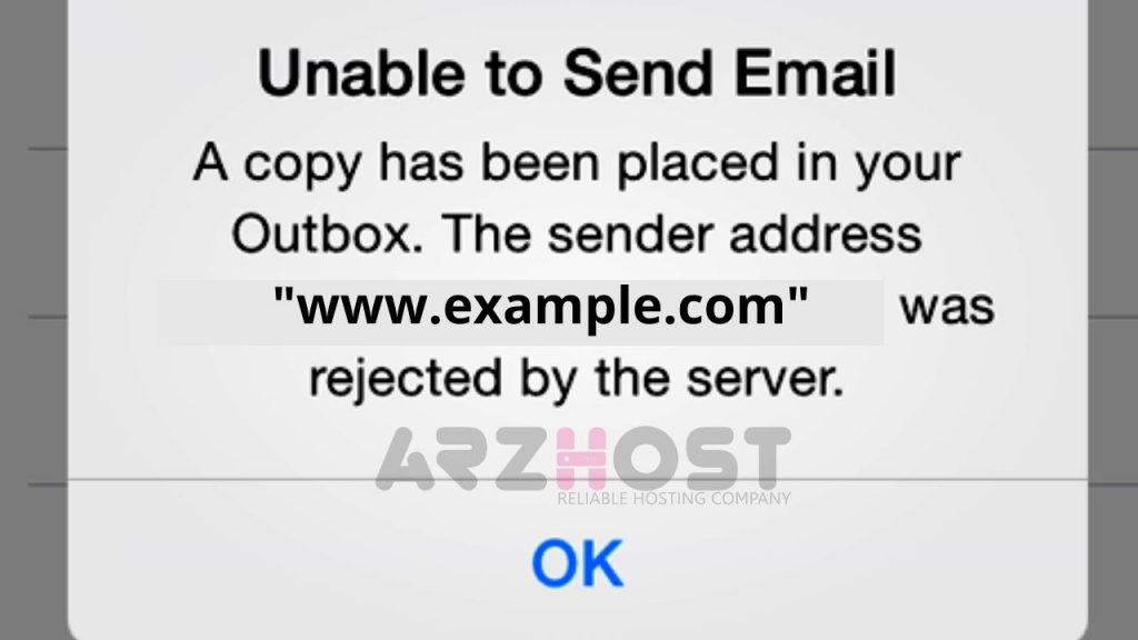 Was Rejected by the Server Because Relaying