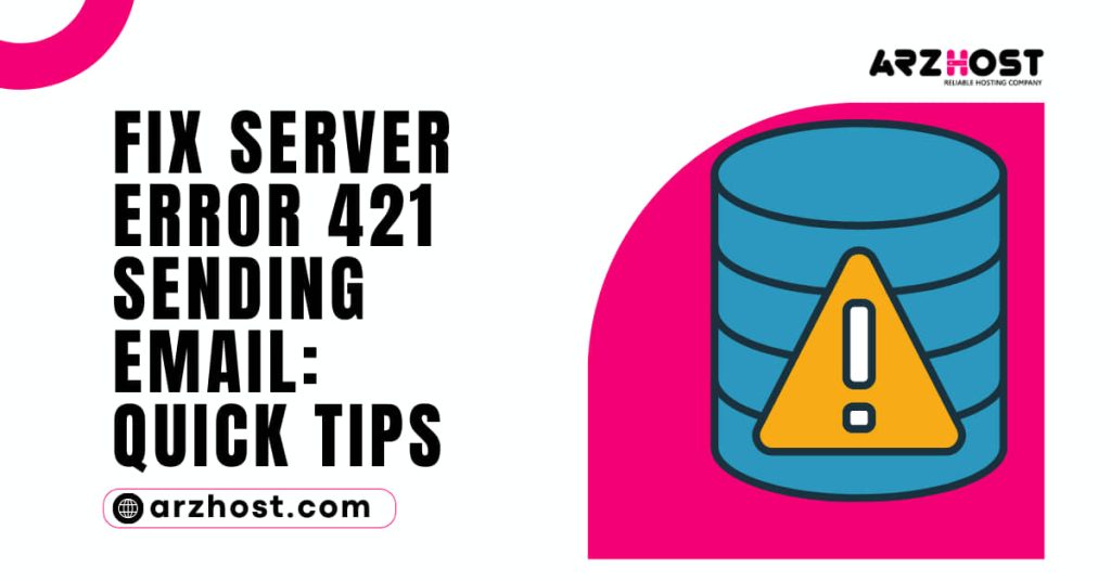 Fix Server Error 421 Sending Email Quick Tips 1