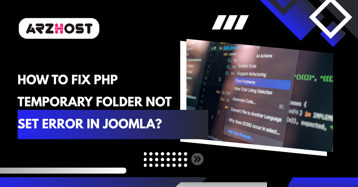 How to Fix PHP Temporary Folder Not Set Error in Joomla