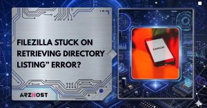 filezilla stuck on retrieving directory listing eror