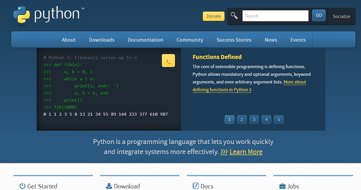 Visit the Python website