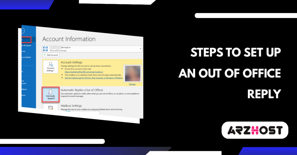 Steps to Set Up an Out of Office Reply