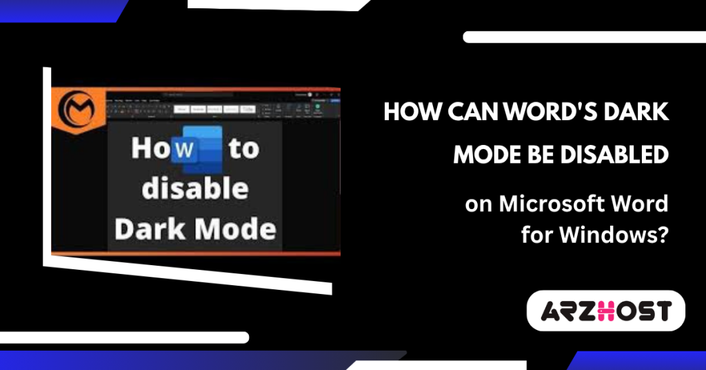 How Can Word's Dark Mode Be Disabled on Microsoft Word for Windows