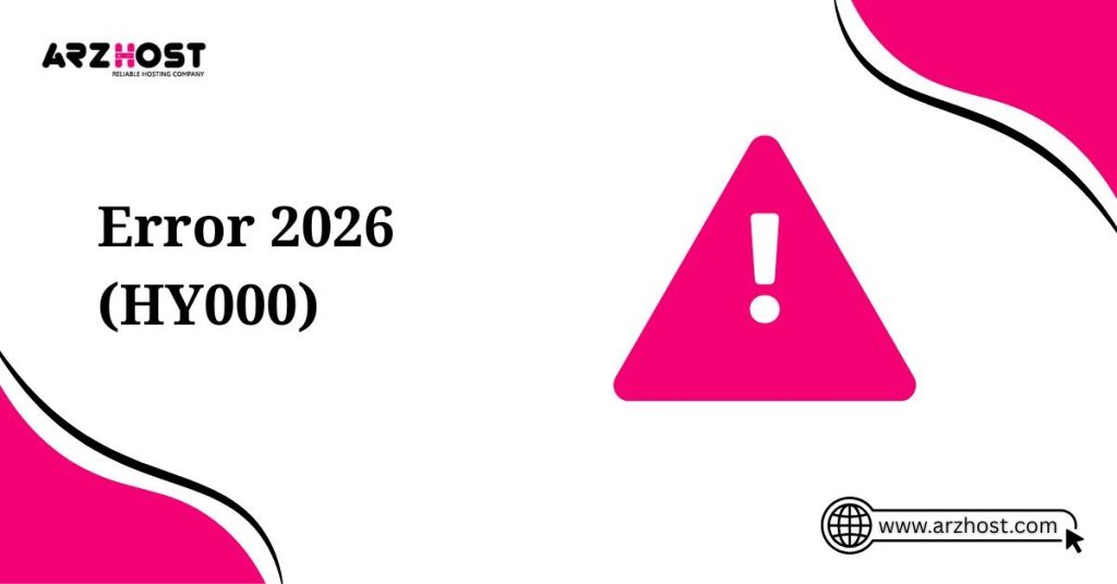error 2026 HY000