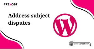 address subject disputes