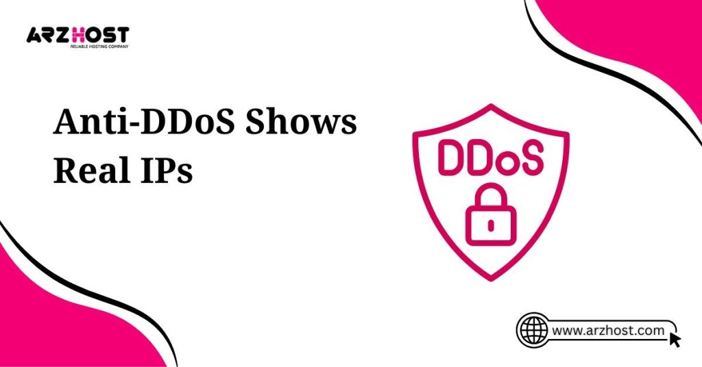 anti ddos shows real ips