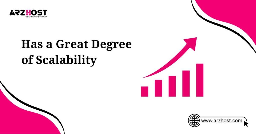 has a greate degree of scalabbility