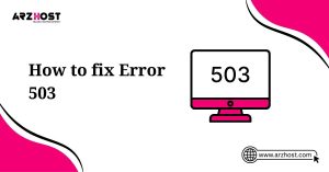 how to fix error 503