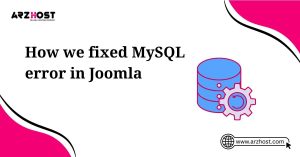 how to fix mysql error in joomla