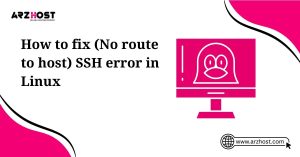 how to fix (no route to host) SSH error in linux