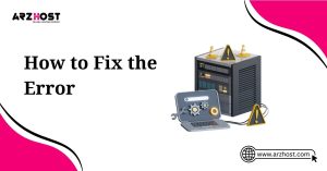 how to fix the error
