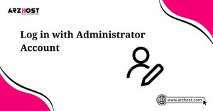 log in with administrator