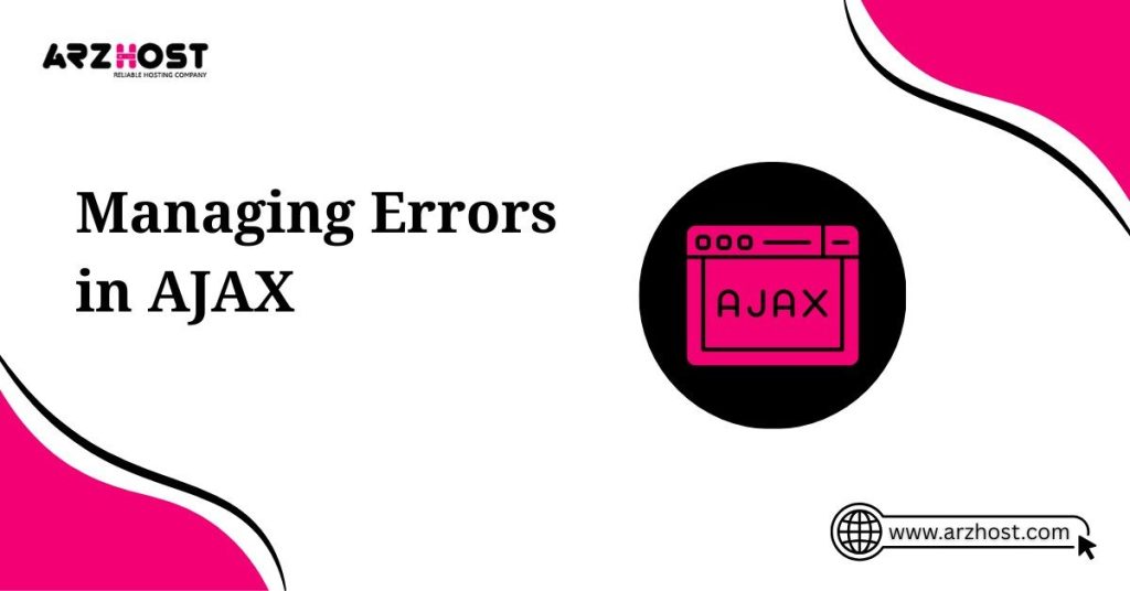 managing errors in ajax