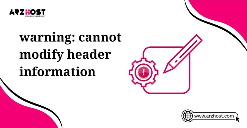 warnings cannot modify header information