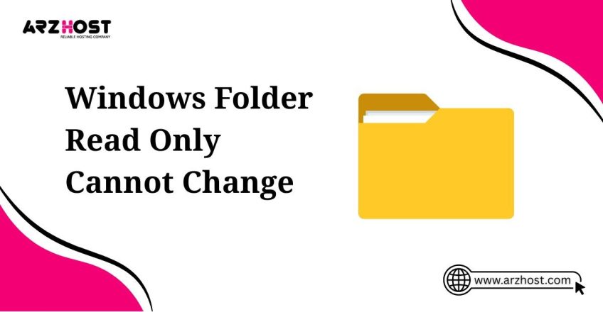 windows folder read only cannot change