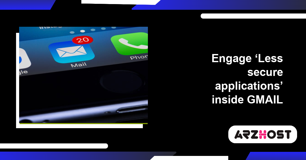 Engage ‘Less secure applications’ inside GMAIL