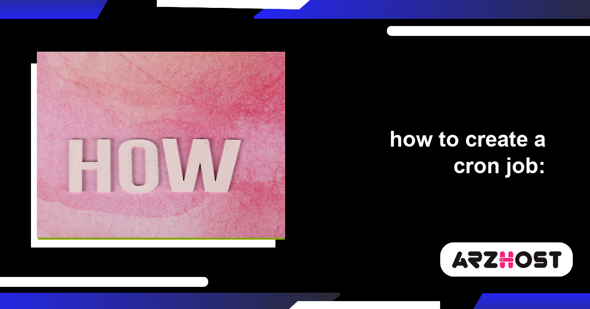 how to create a cron job