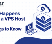 What happens when a VPS host dies, showing failed servers, cloud hosting errors, and database failure