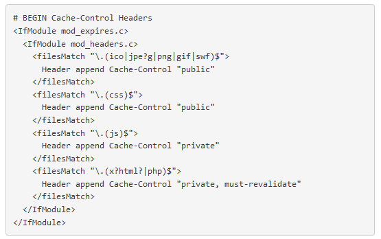 cache control header
